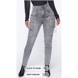 Fashion Nova Off The Chain Cargo Jeans